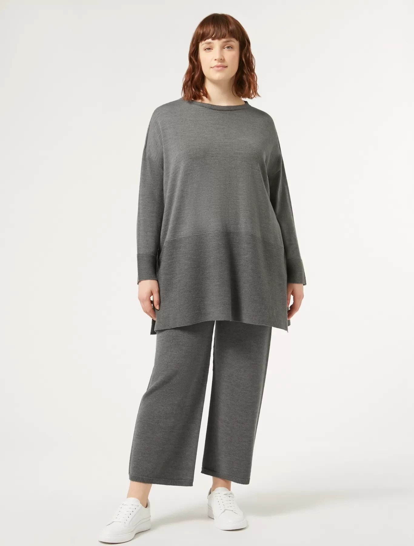 Marina Rinaldi Pantalons & Jeans | Pantalons & Jeans>Pantalon en laine mélangée GRISBLEU